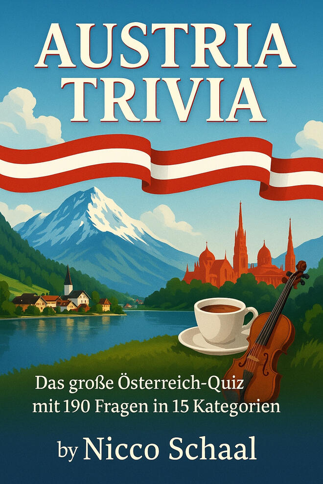 Quizbuch vom Autor Nicco Schaal über Österreich