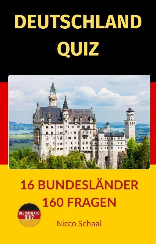 Quizbuch vom Autor Nicco Schaal über ein Deutschland-Quiz.
