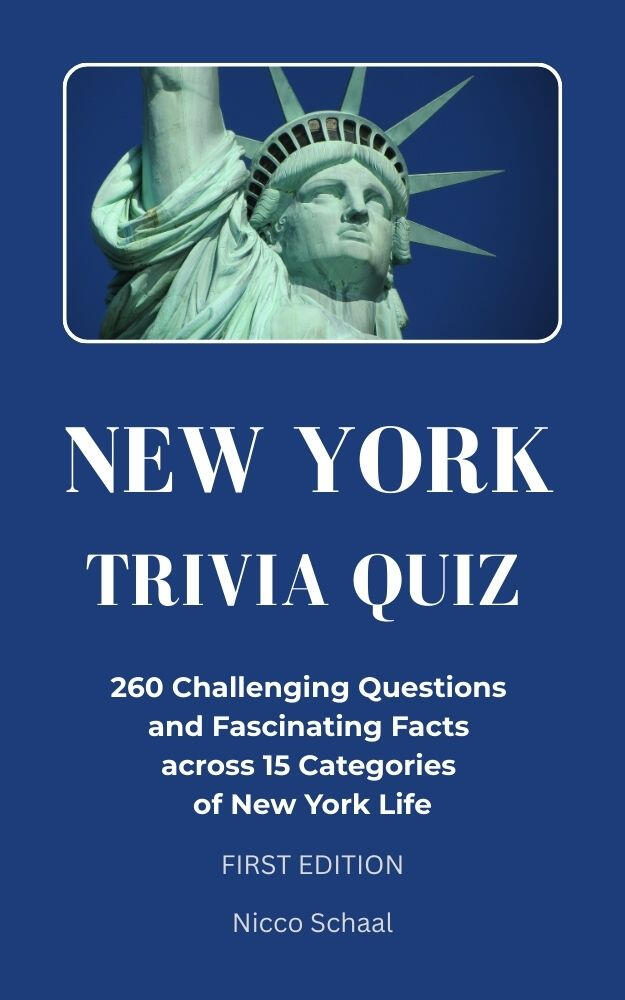 Book cover for "New York Trivia Quiz" by Nicco Schaal on Amazon.